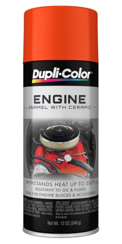 Dupli-Color Engine Paint with CERAMIC, Gloss, Chrysler Hemi-Orange, 12 oz