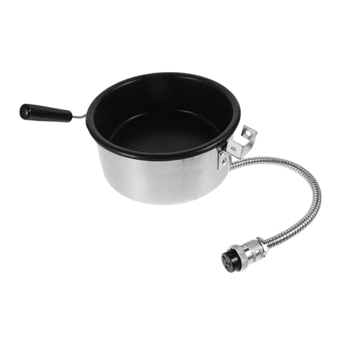 PRETYZOOM 8Ounce Popcorn Kettle Pot Nonstick Aluminum Alloy Replacement for Home Popcorn Machines for Family Gatherings and Events Quick Heating Accessory for Enhanced