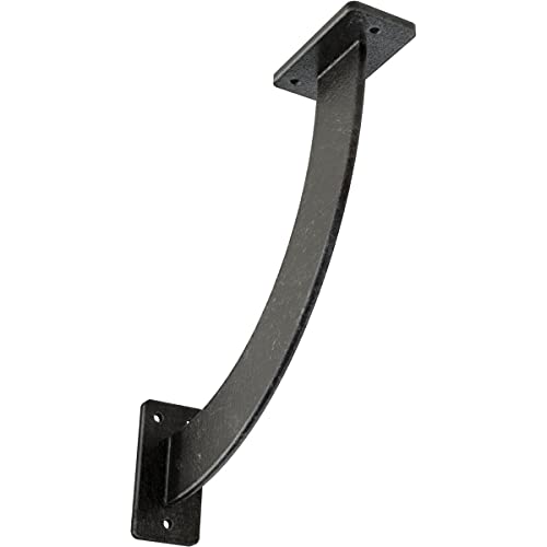 2" W x 11" D x 11" H Bradford Steel Bracket, Antiqued Silver
