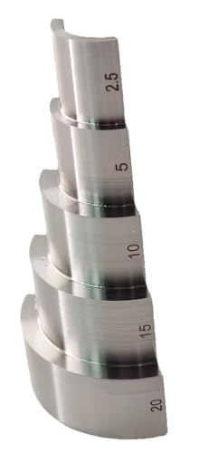 Bloque de calibración ultrasónico de 5 pasos 2.5mm/5mm/10mm/15mm/20mm de acero inoxidable 304 para medidor de espesor ultrasónico en ensayos NDT miniatura 2