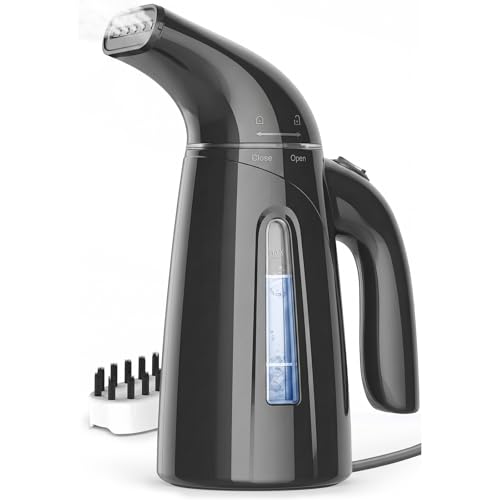 Image of OGHom Steamer for Clothes, Handheld Clothing Steamer for Garment, 240ml Big Capacity 700W Portable Travel Steam Iron (Midnight Grey)