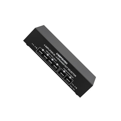 Conmutador de altavoces de potencia para conectar juegos de altavoces en casa