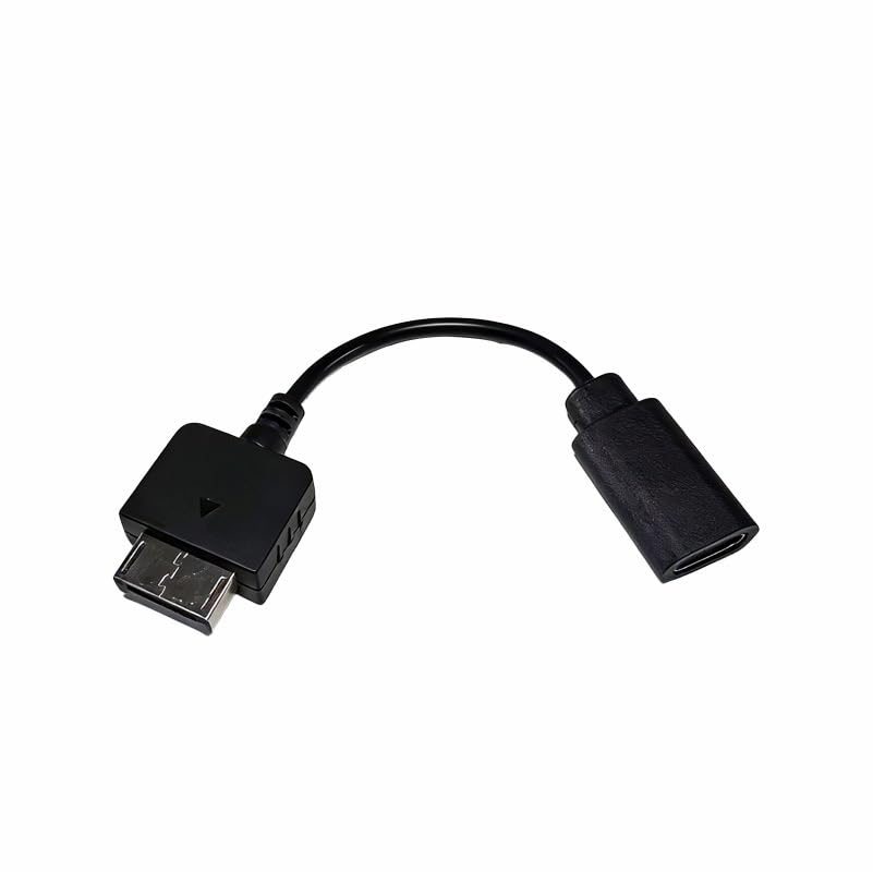 10 Centimeters Short Safe Stable Charging Adapter Cord with USB Type-C Female Port, Compatible with Portable Handheld Game Equipment PS Vita 1000