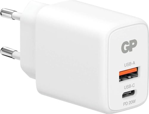 Chargeur USB 20W adaptateur secteur USB-C et USB-A GP WM2B intérieur