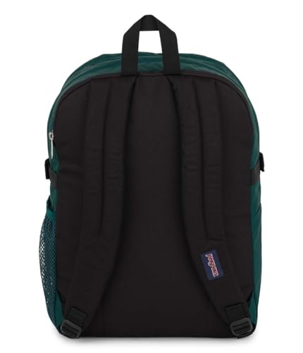 Image of JanSport Main Campus Backpack - Travel or Work Backpack with 15-Inch Laptop Sleeve and Dual Water Bottle Pockets, Deep Juniper