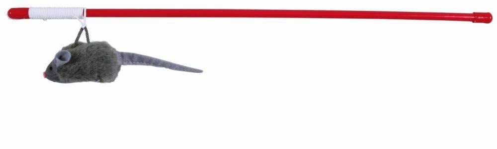 TRIXIE Playing Rod with Squeaky Plush Mouse Toy for Cats & Kittens, Interactive Teaser Wand Cat Toy, 47 cm (B09P6NTDJV) Amazon Price History, Amazon Price Tracker