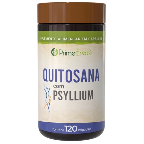 Quitosana Com Psyllium 500mg 120 Cápsulas