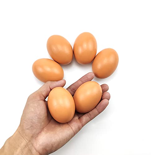 Azatemgo Wooden Egg Fake Egg Hens Eggs Dummy Eggs Help Laying Hen Agricultural Tool Poultry Mannequin Nest Eggs 8 PCS - Image 7