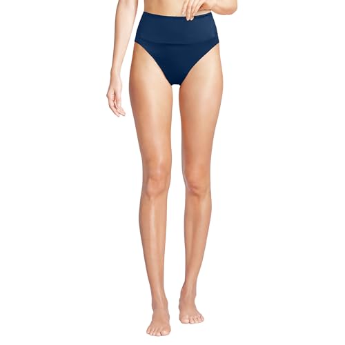 Lands' End Women's Tugless High Waisted Bikini Bottoms