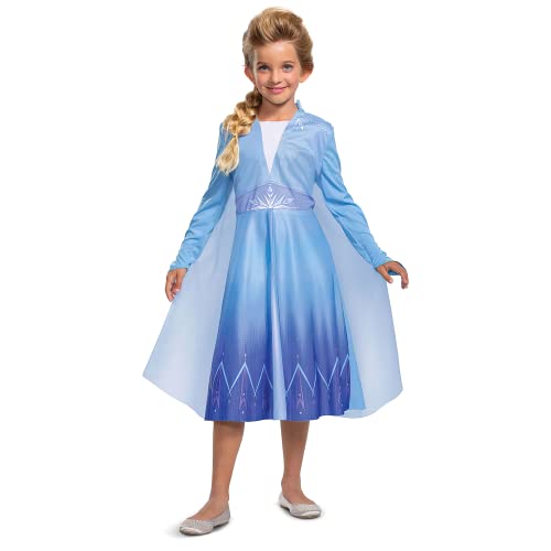 Disguise Disney Elsa Kostüm für Mädchen, Eiskönigin Kleid, Prinzessin Kostüm, Perfekt für Karneval und Fasching, 3-4 Jahre