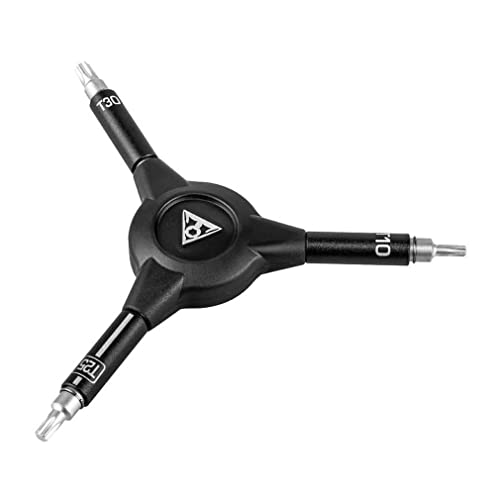 Topeak Y-Torx Speed Wrench with T10/T25/T30 Torx Keys, Black