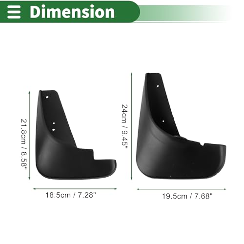Image of Motoforti Mud Flaps Splash Guards Mud Guards for Buick Excelle 2008-2017 W /Mount Accessories
