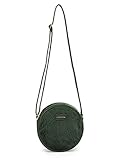 Questa morbida borsa a tracolla in velluto ha una forma rotonda super alla moda, è disponibile in uno dei colori di tendenza della stagione (verde scuro) e offre spazio per tutto ciò che si deve davvero portare con sé.