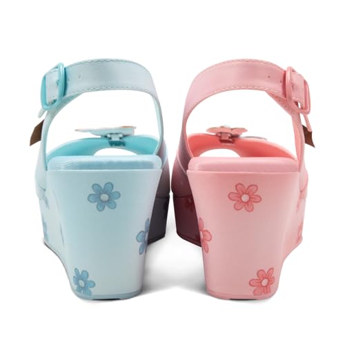 Image of Hot Chocolate Design Funky Women's Peep Toe Wedge Sandals