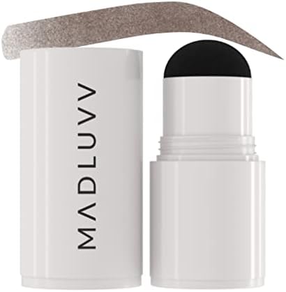 MADLUVV Patented 1-Step Brow Stamp™ Refill, The Original Viral Eyebrow Stamp for Filling and Shaping, Smudge-Proof, Blendable, Water Resistant Pomade Formula in the Cap (Brunette)