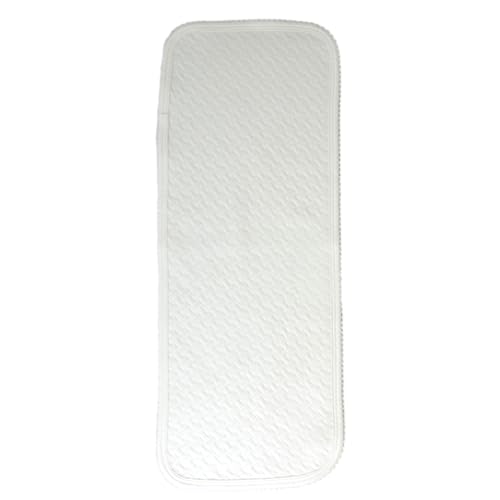 Marcela White Pima Jacquard Burp Cloth – Regular