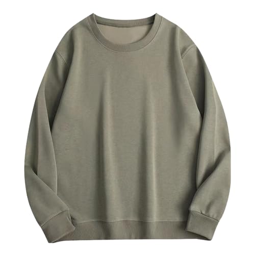 Men's Casual Long Sleeve Crewneck Sweatershirt Hip Hop Multi-colour Hoodies Solid Color Fashion Tops Fall Fashion Trendy