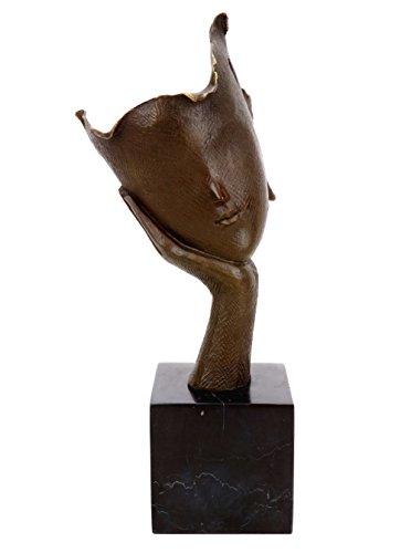 Busto de bronce limitado Thinking Woman firmado por Martin Klein con base de mármol 2