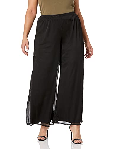 MSK Women's Petite Day to Evening Wide Leg Mesh Pant