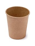ARTYFETES 20 Gobelets en carton kraft 200 ml - Marron - Taille Unique