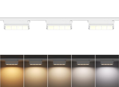 TuyuBEE 5 Color Linear H Track Lighting Heads H Type Track Light Heads Dimmable LED Track Lighting...