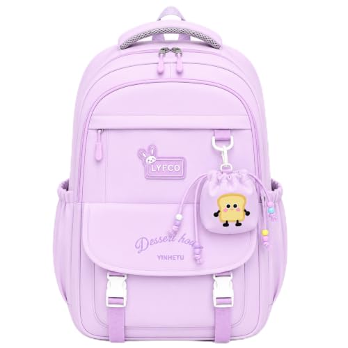 Image of Korean Style Unisex School & College Backpack Bag | 18 Inch Large Capacity Bag For Girls & Boys Age of 12-16 Years | Best For Middle & High School, College, Tution, Travel, Camping