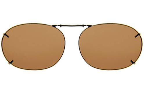 Solar Shield polarized Clipons 52 Rec2 Brown