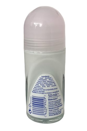 Nivea Pearl & Beauty Roll-On Deodorant, 50ml (1.69 Fl Oz)