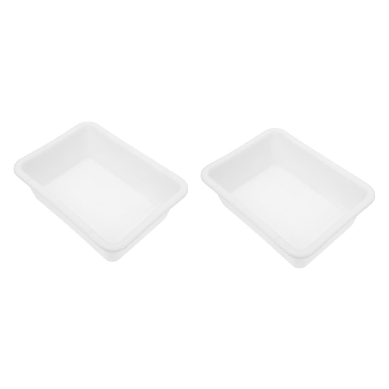 Servire vassoi ， 2 pezzi di plastica piatto quadrato vassoio di utilità bilancia vassoi piatto da laboratorio vassoio da laboratorio vassoio for dissezione vassoio reagente