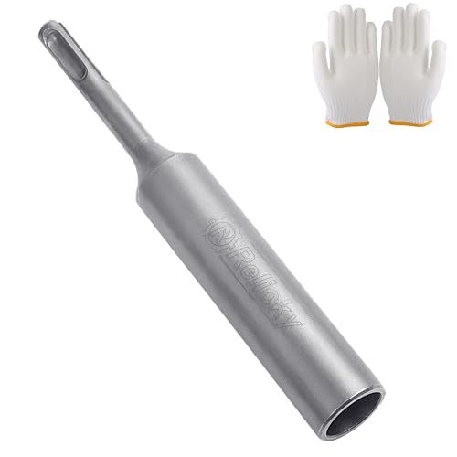 SDS Plus Ground Rod Driver for 5/8”& 3/4” Ground Rods,Heavy Duty Ground Rod Bit Driver for Hammer Drill,Fits Bosch Dewalt Hilti Milwaukee Rotary Hammer Drill Tools,etc.SDS Plus Bits（170mm/6.7in） -  Relioky, SDS170mm