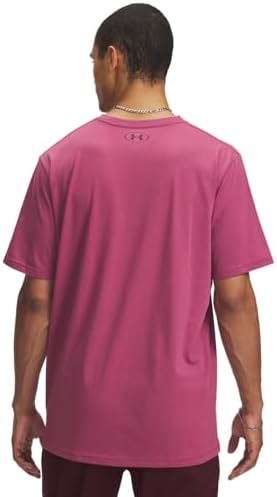 Under Armour Men's Sportstyle Left Chest Short-Sleeve T-Shirt, (659) Fuchsia Dusk / / Dark Maroon, X-Large