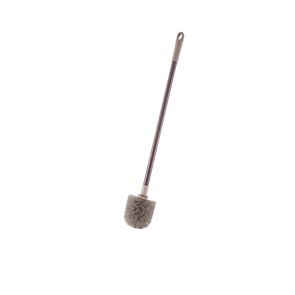 Toilet Brush Toilet Brush Household Bathroom Extended Handle Wall Hanging Soft Bristle Cleaning(Grey)