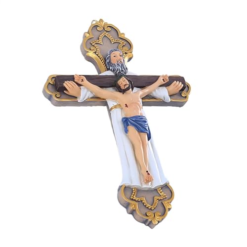 Cruz de resina con Jesús para pared decoración religiosa comunión shjxi