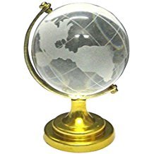 S.L Enterprises Feng Shui Crystal Globe for Career Success, Financial Luck and Business Growth | Vastu Remedy | Table/Desk Decor for Office and Home