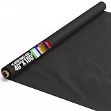 Black plastic table roll