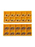 URPIZY 20 Stück Hartmetall-Wendeschneidplatten für CNC-Drehbearbeitung DCMT11T304 / DCMT32.51