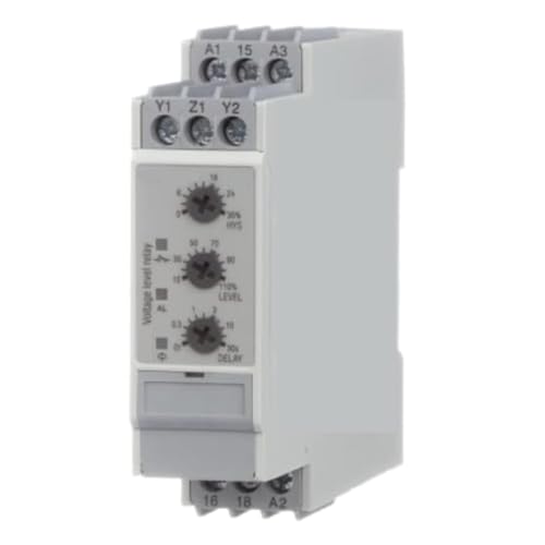 Relais de surveillance sous-tension monophasé 115-230VAC rail DIN protection