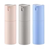 Lulupack 1 oz Airless Pump Bottles, Travel Lotion Container, Skincare Containers for Moisturizer(Plastic, Multicolor, 3Pcs)