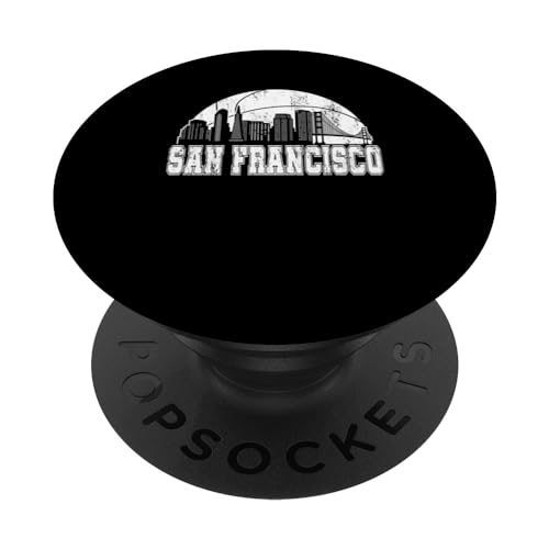 Amante del baloncesto del horizonte de San Francisco PopSockets PopGrip Intercambiable
