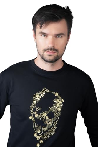 OFU Men’s Honeycomb Hand-Work Cotton Stretchable Full Sleeves Sweatshirt, Round Neck Casual Winterwear for Boys2