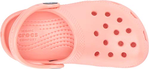 Image of crocs Unisex-Child Classic Clog K Orange 9 Kids UK (C9) (204536-737-C9)