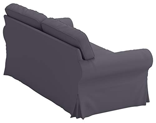 The Sofa Cover Replacement Is Custom Made For Ikea Ektorp Loveseat Sofa. Cover Only! Ektorp Slipcover Replacement (2 Seat Loveseat, Dark Gray Polyester) #TOP2