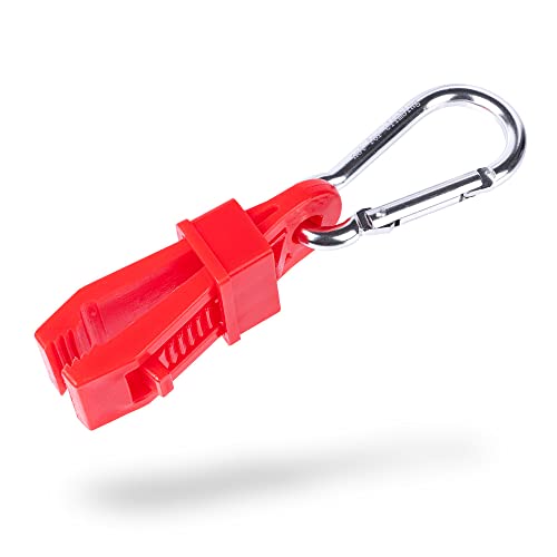 Preisvergleich Produktbild LIFE IS SIMPLE Tarp Clip mit Kararabinerhaken rot (Verschluss)