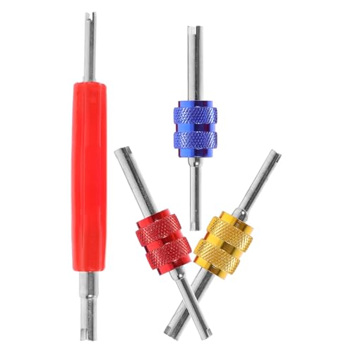 GOOHOCHY 1juego Llaves de Válvula Metálicas para Aire Acondicionado Automotriz Herramienta de Reparación para Coches Diseño Preciso para Extracción Instalación Compatible con Múltiples