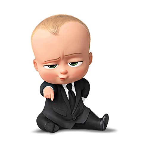 Image of Pretty Ur Party Boss Baby Theme Paper Cutouts for Birthday Parties, Boss Baby Party Supplies decor, Birthday Party Decoration Cut-Outs (10 pcs) - Blue /Black