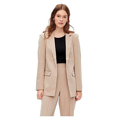 PIECES Damen Pcbozzy Ls Loose Blazer Noos Bc Klassischer Blazer, Silver...