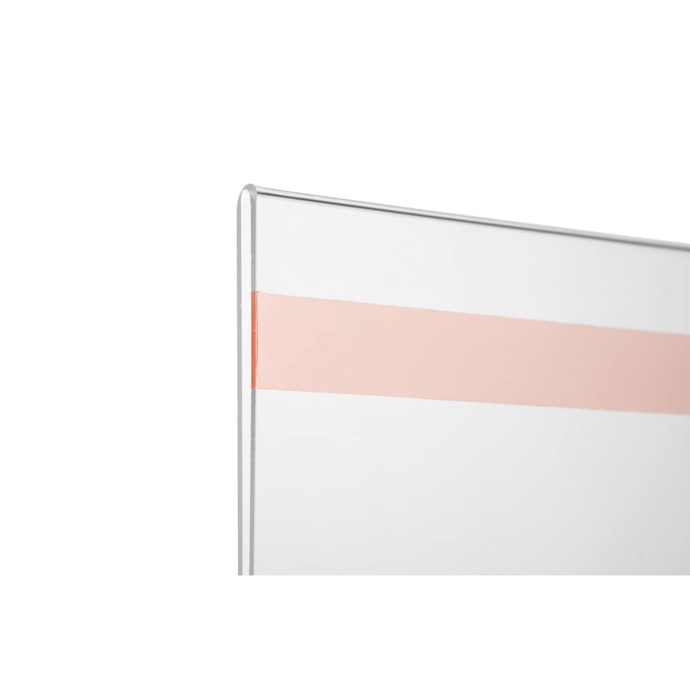 Exacompta - 84858QD - 1 bolsillo de pared (atornillable y pegado) A4 horizontal - PMMA (acrílico) de calidad - Alta transparencia - Color cristal