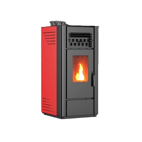Estufa de pellet 12Kw doble motor por afloramiento