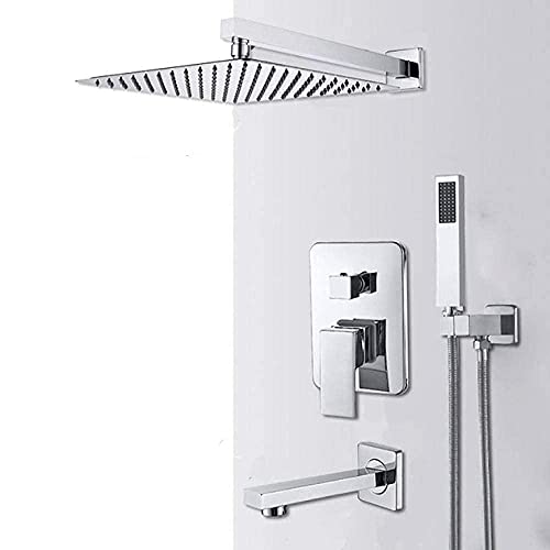 Système de douche encastré pour créer un espace bien-être avec cascade et robinet de bain