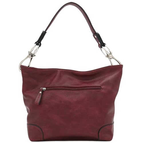Image of Hobo Shoulder Bag with Big Snap Hook Hardware